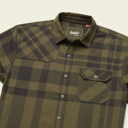 Howler Bros M LS Harker's Flannel MEGA PLAID DARK OLIVE