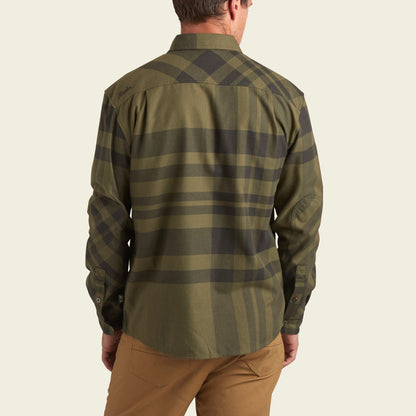 Howler Bros M LS Harker's Flannel MEGA PLAID DARK OLIVE