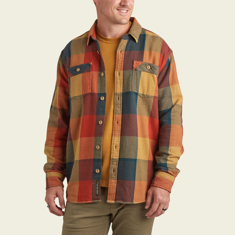 Howler Bros M Rodanthe Flannel RIDDELL PLAID NORTHWOODS