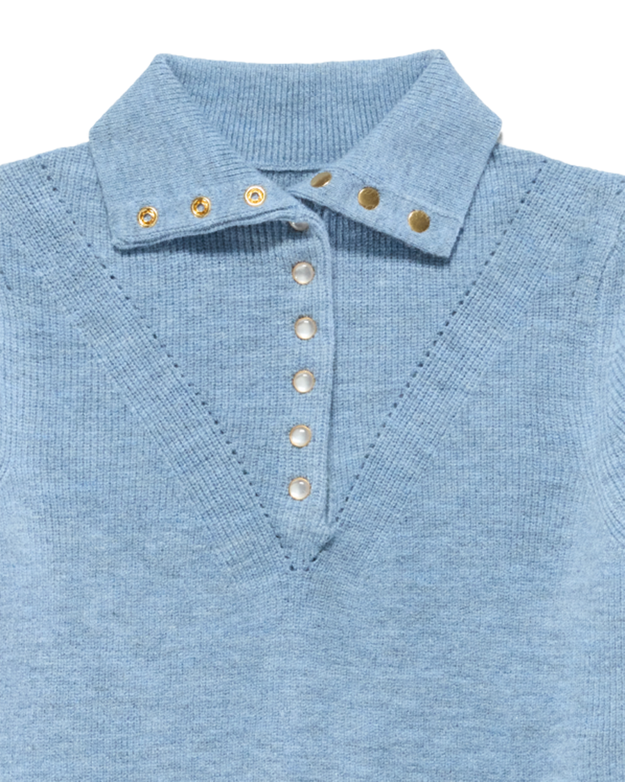 Flag & Anthem W Castleberry Mock Neck Sweater BLUE