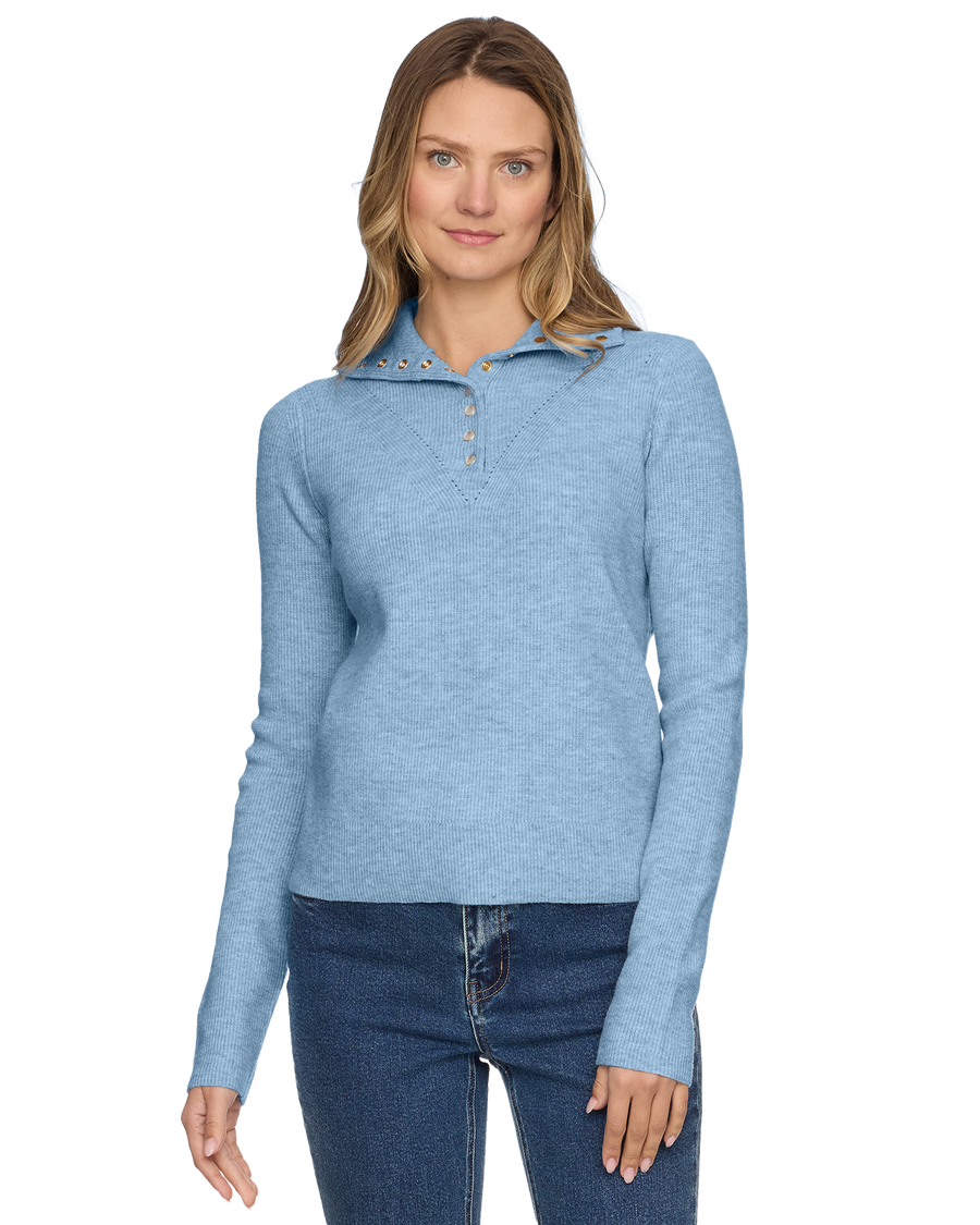 Flag & Anthem W Castleberry Mock Neck Sweater BLUE