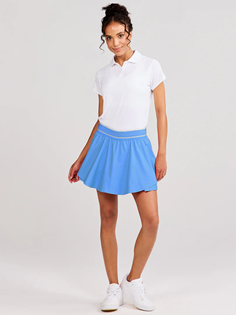 Tasc W Play On 15th Skirt BLUE TOPAZ
