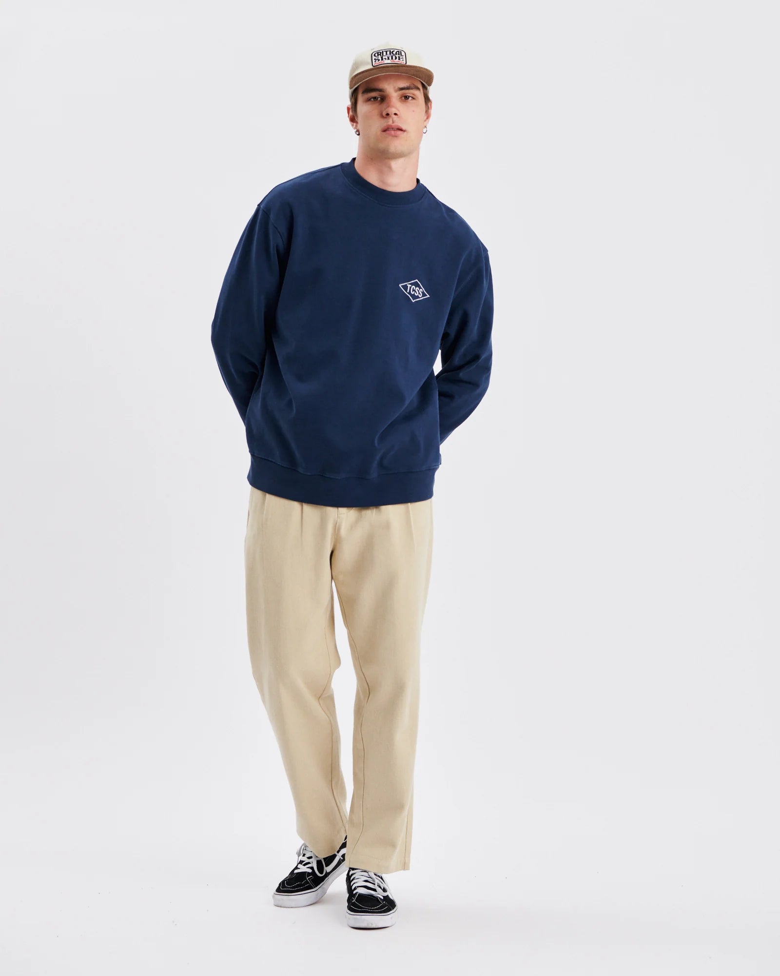 Critical Slide M Local Crew Sweatshirt WORKER BLUE