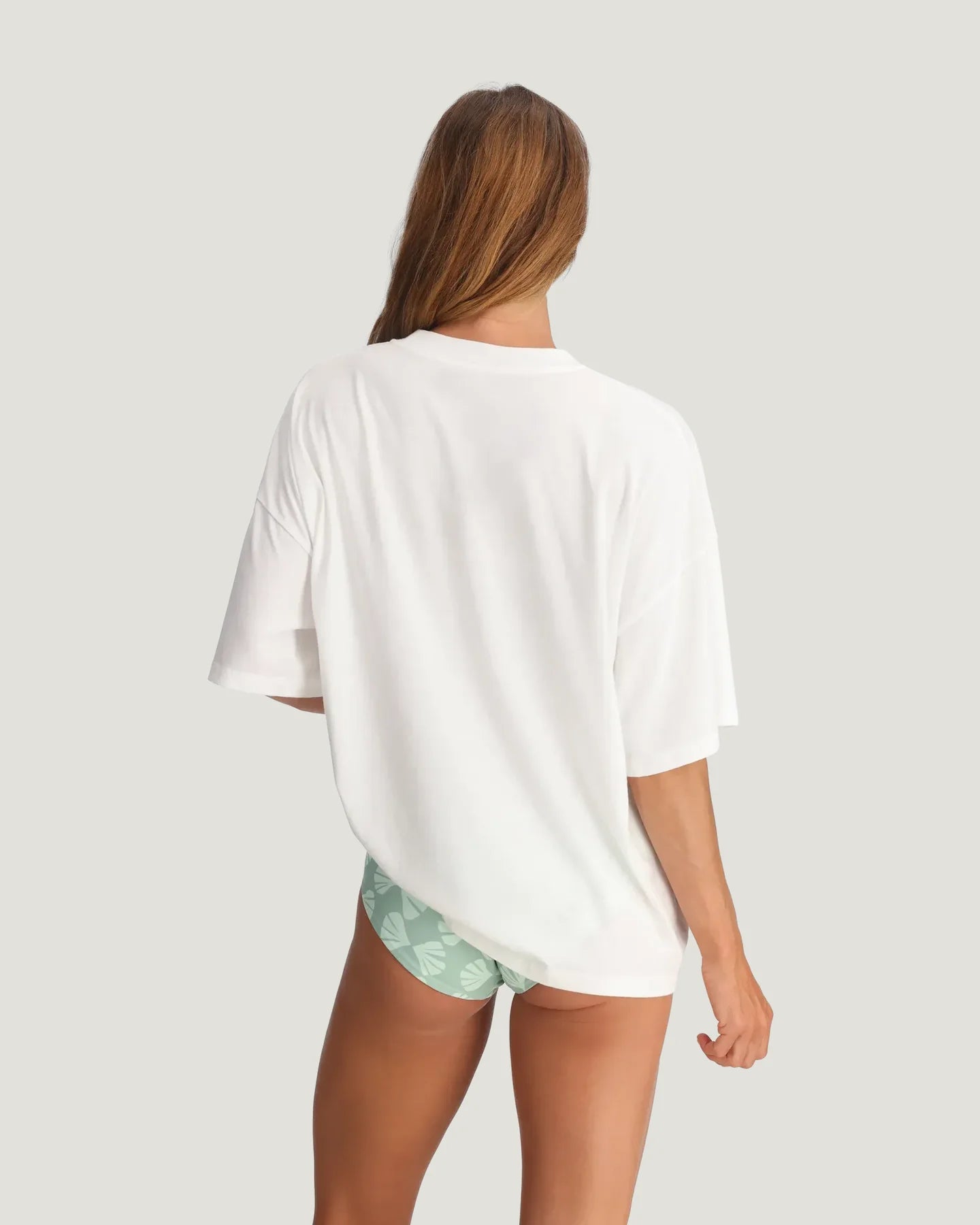 Free Fly W SS Wish You Were Here Oversized Tee BRIGHT WHITE