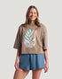 Free Fly W SS Reef Garden Tee FOSSIL