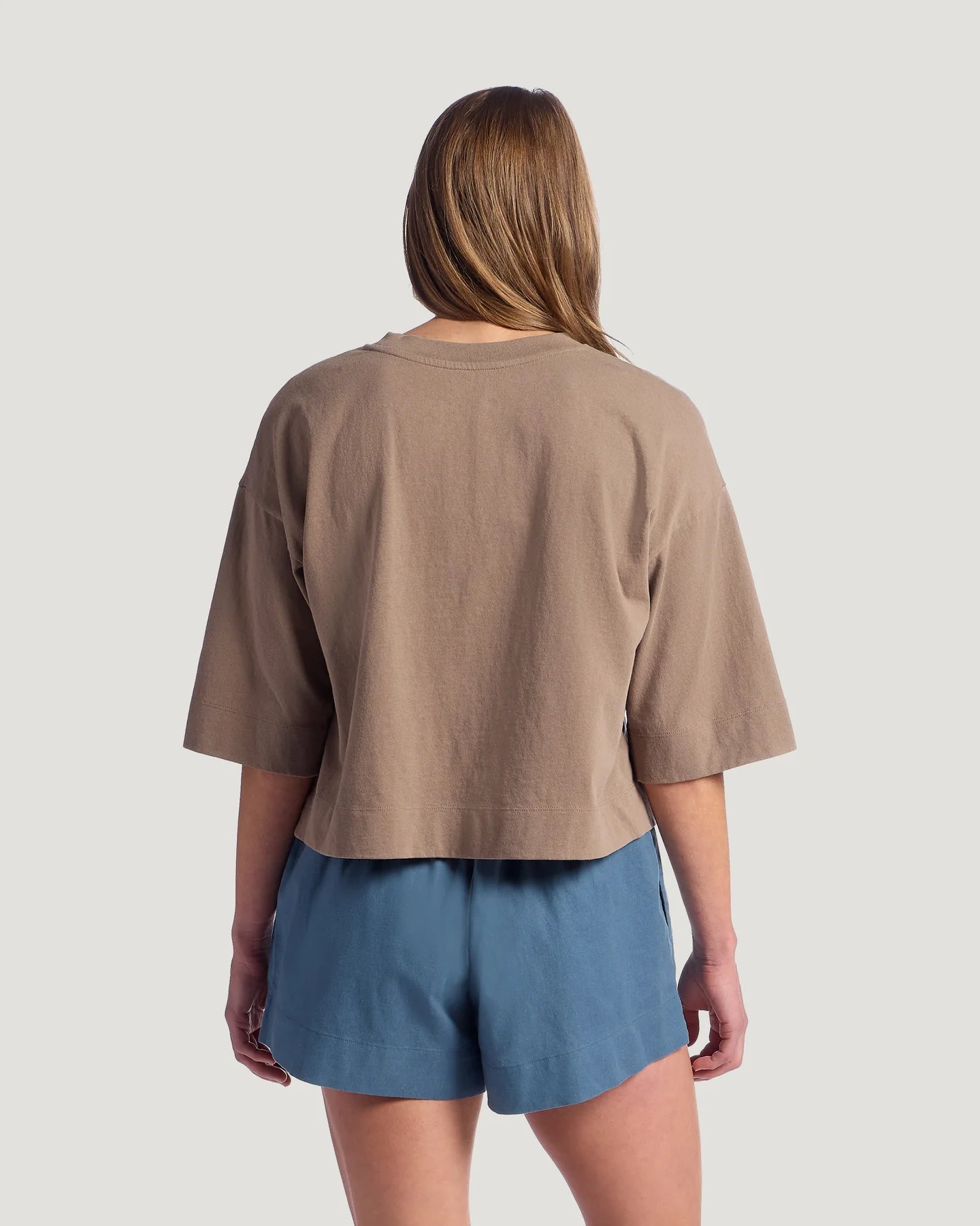 Free Fly W SS Reef Garden Tee FOSSIL