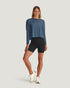 Free Fly W LS Bamboo Shade Crossover PACIFIC BLUE