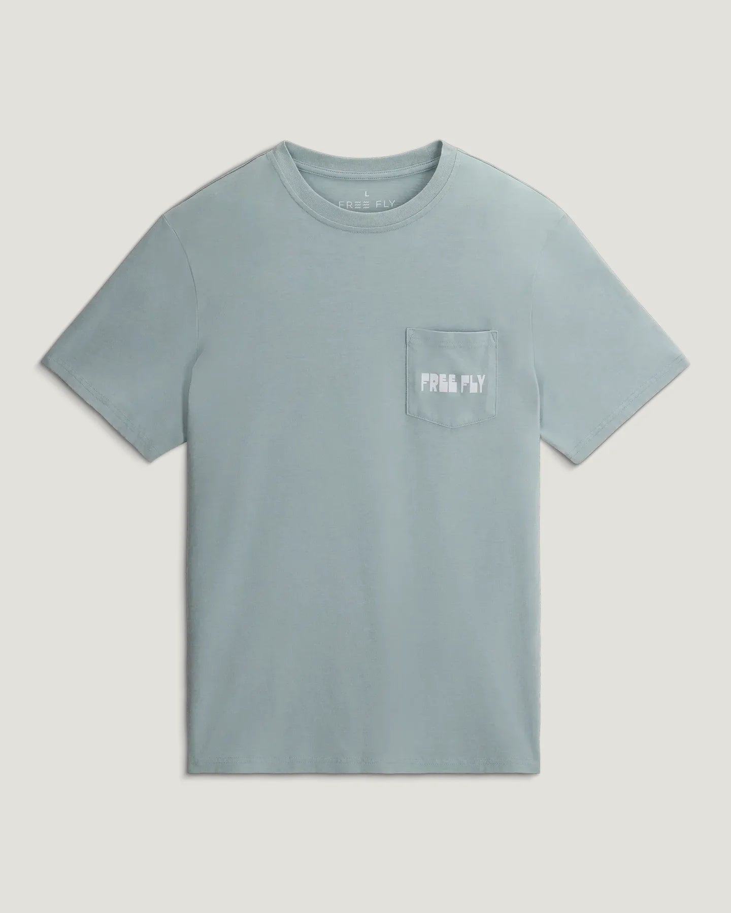 Free Fly M SS Wild Pursuits Pocket Tee OCEAN MIST