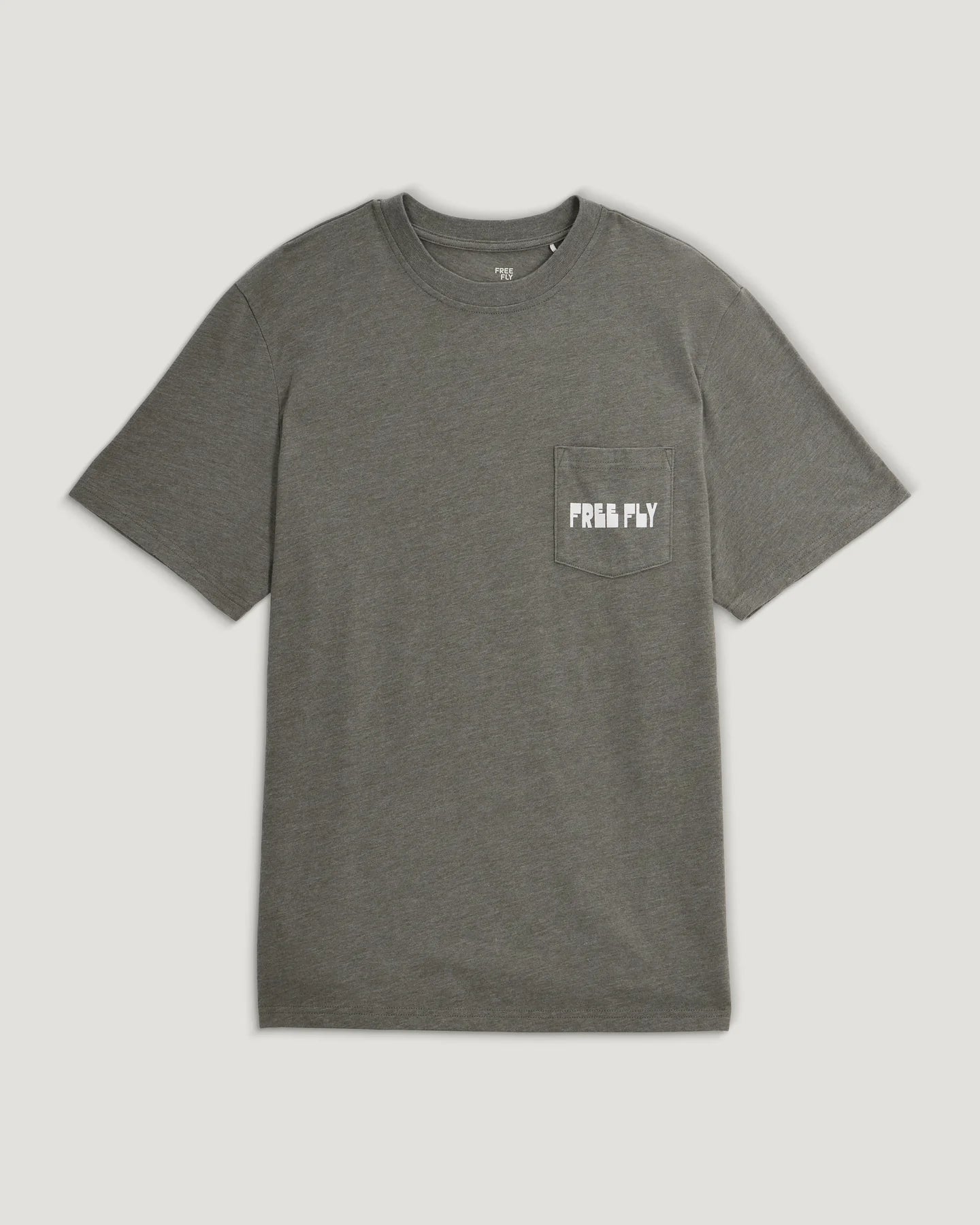 Free Fly M SS Wild Pursuits Pocket Tee HEATHER FATIGUE