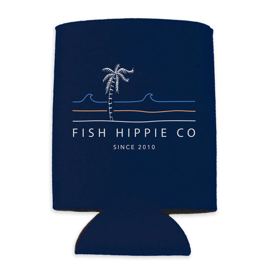 Fish Hippie Realm Coozie NAVY