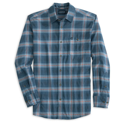 Fish Hippie M LS Broadmarsh Flannel COASTAL BLUE