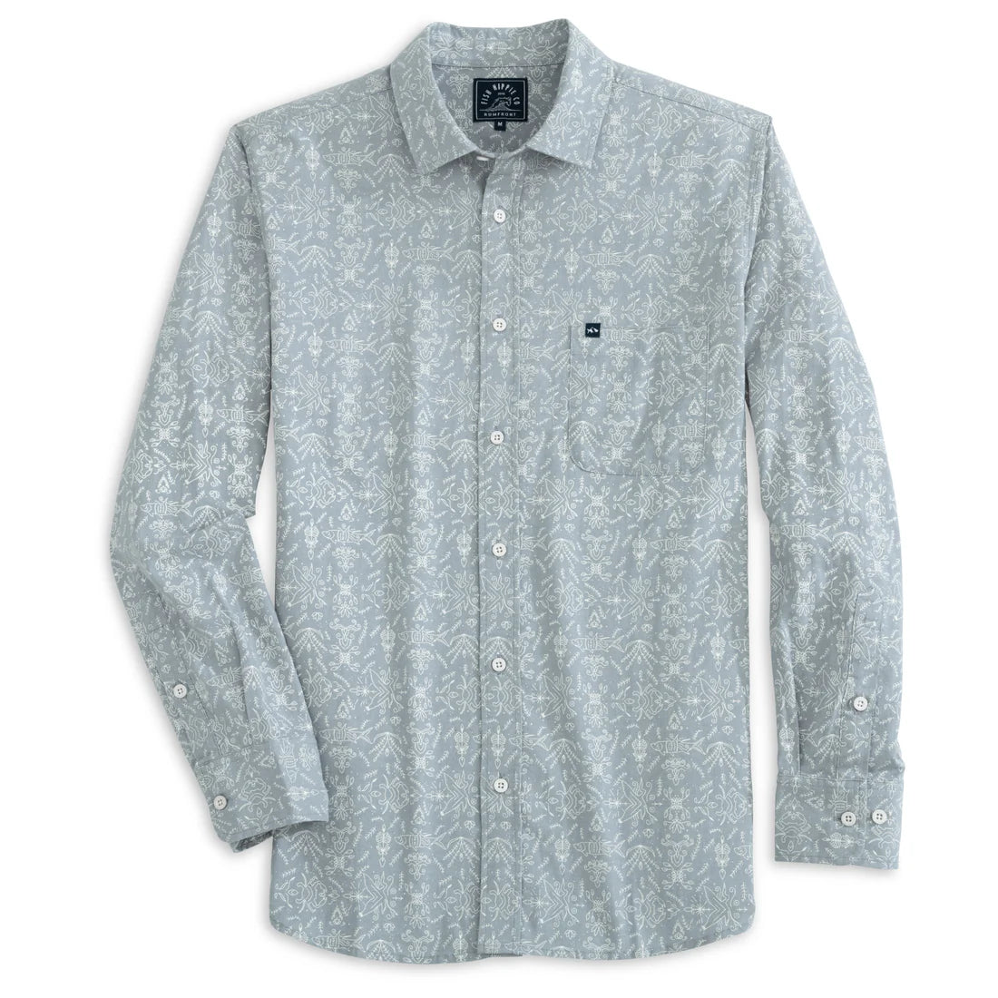 Fish Hippie M LS Rumfront Shirt QUARRY