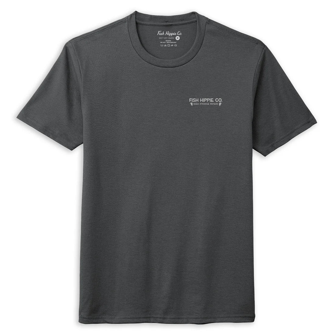 Fish Hippie M SS Strange Waters Tee WASHED BLACK