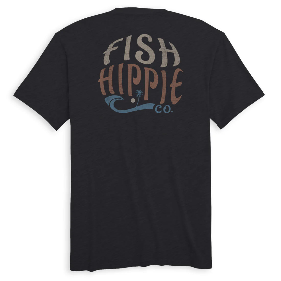 Fish Hippie M SS Seagroove Tee BLACK HEATHER