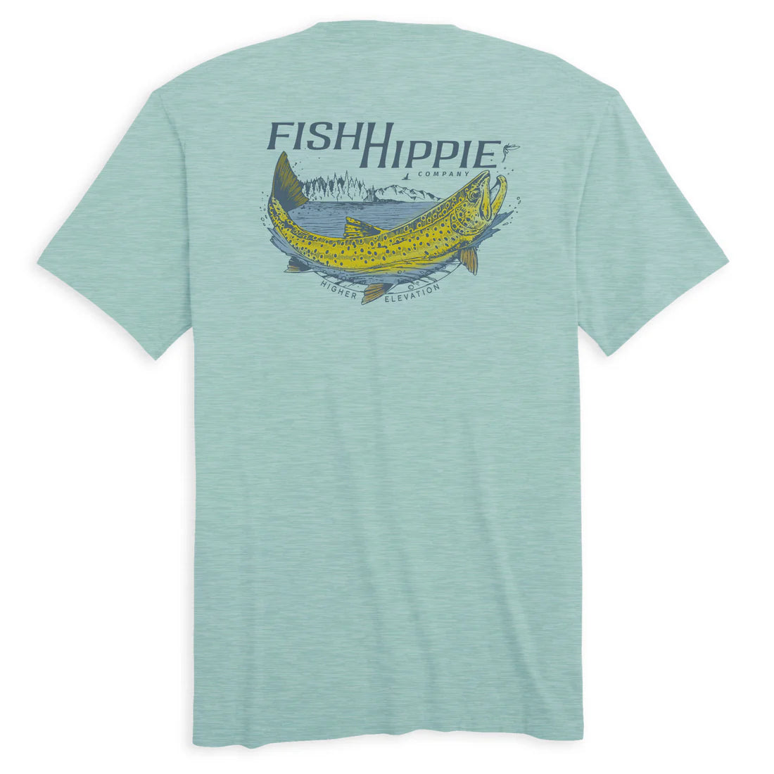 Fish Hippie M SS Surge Tee FERN