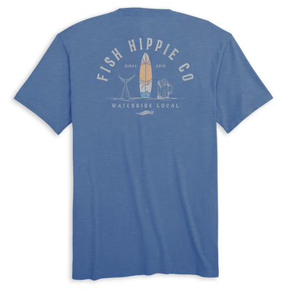 Fish Hippie M SS Trifecta Tee DEEP SEA