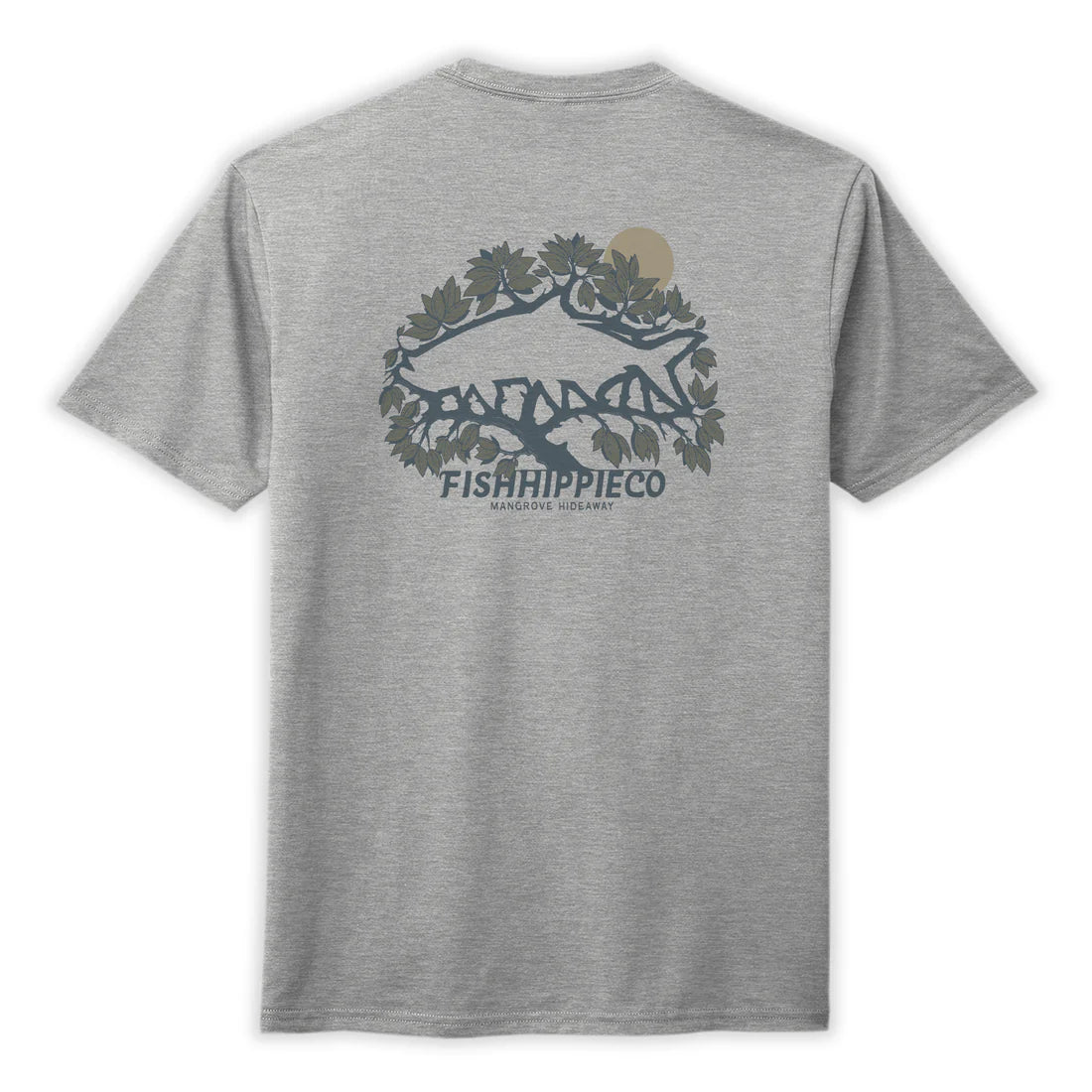 Fish Hippie M SS Mangrove Hideaway HEATHER GREY
