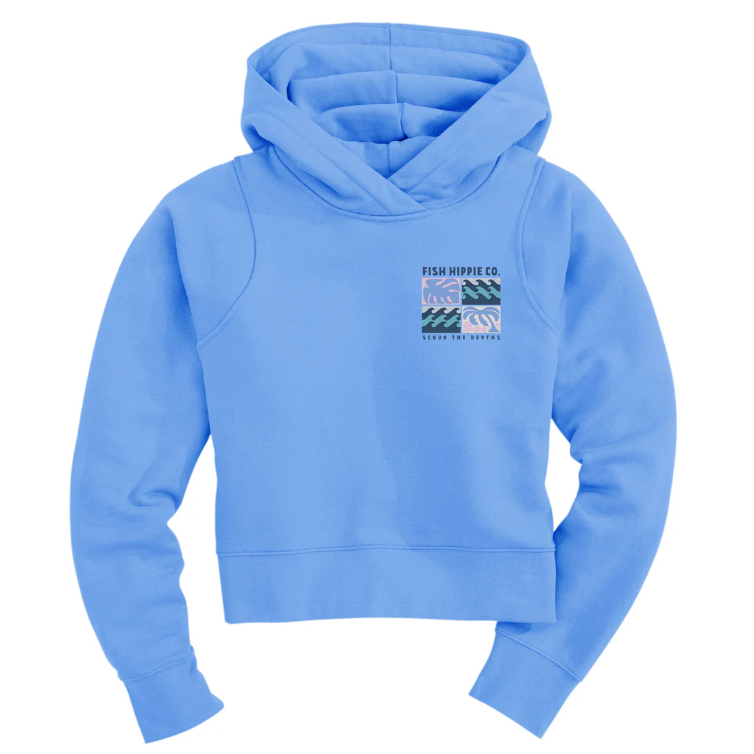 Fish Hippie W Drifter Hoodie VISTA BLUE