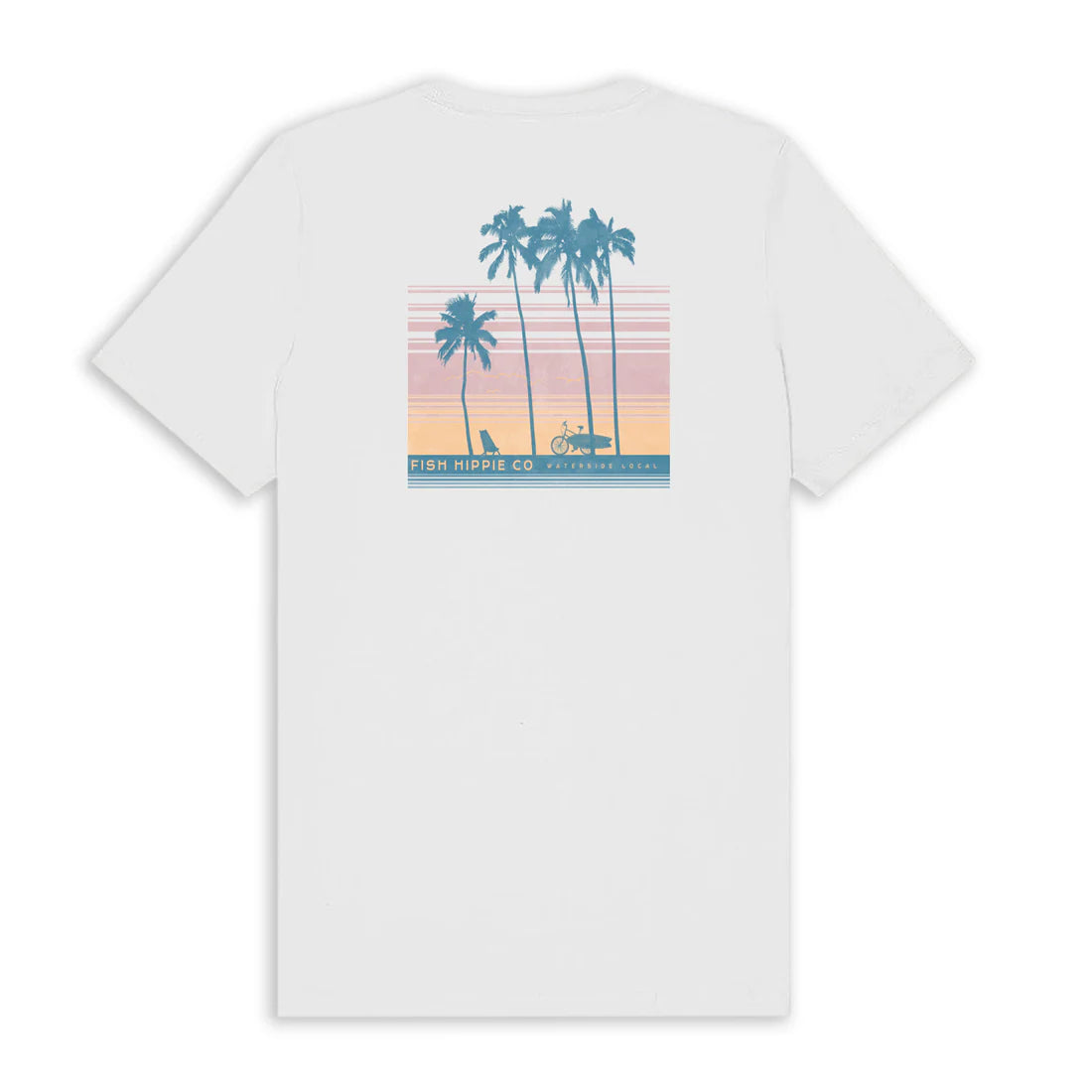 Fish Hippie W SS Sun Drop Tee WHITE
