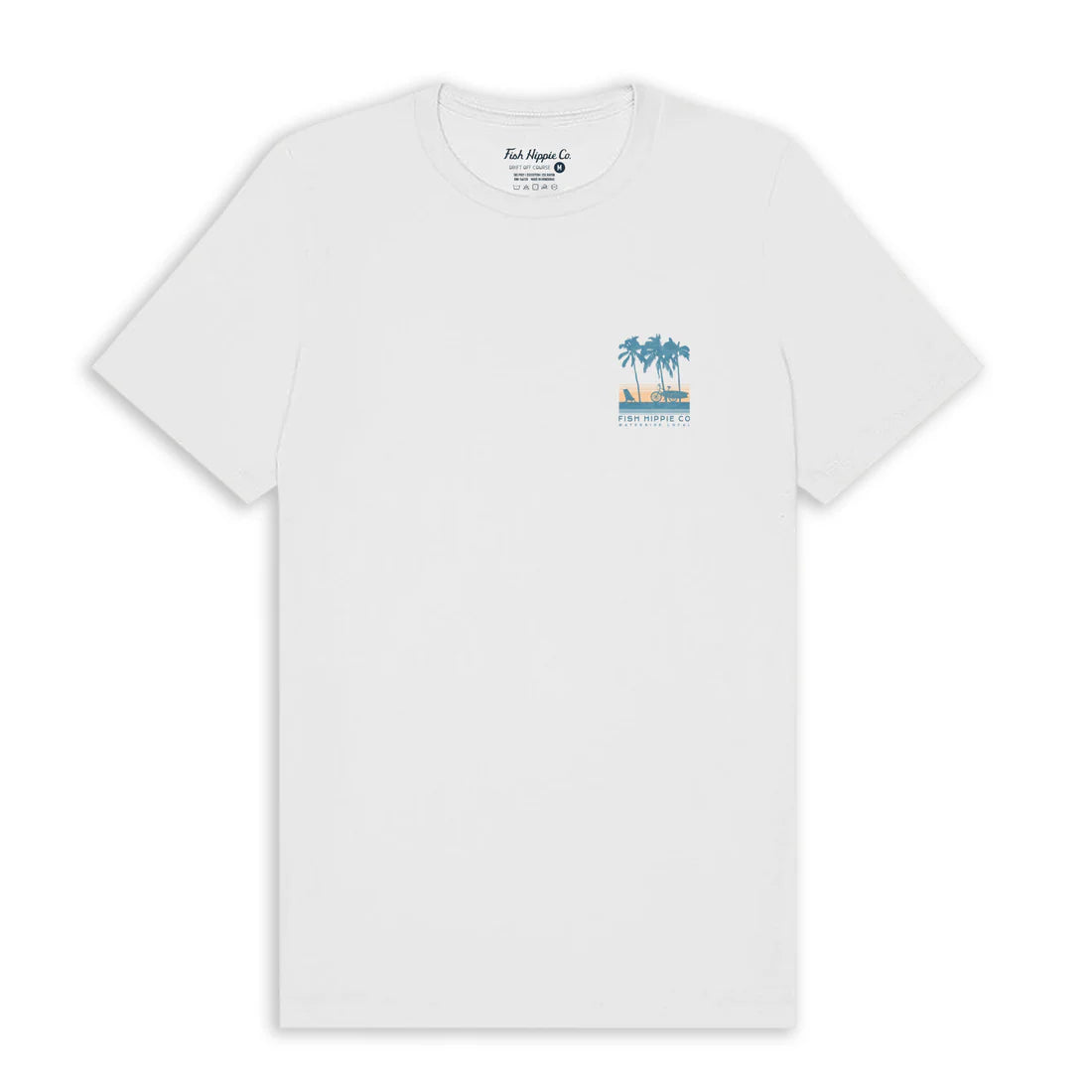 Fish Hippie W SS Sun Drop Tee WHITE