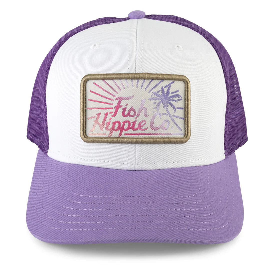 Fish Hippie W Radiant Trucker Hat PERIWINKLE