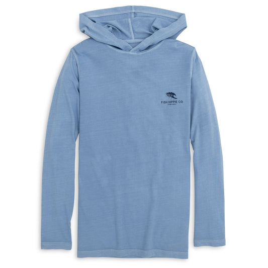 Fish Hippie Y Graphic Storm Swell Hooded Tee SAILO