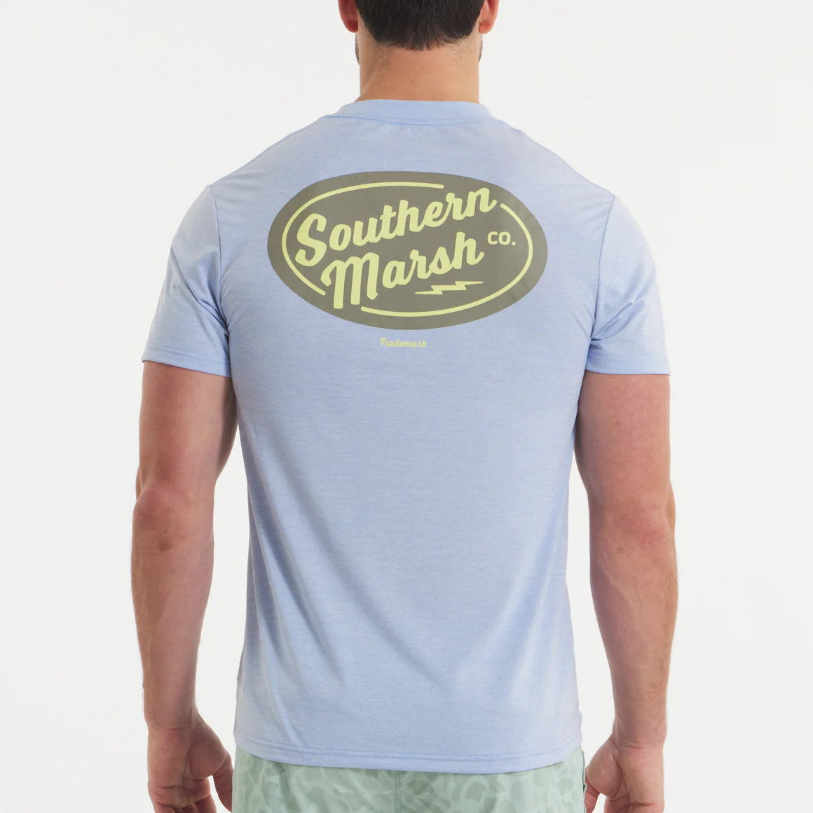 Southern Marsh M SS FieldTec Pro Heathered Tee Lit Up LILAC