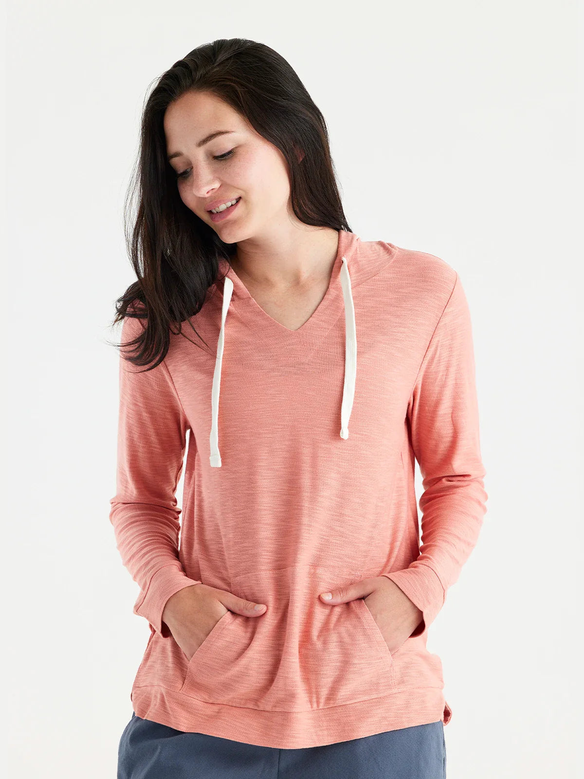 Free Fly W Bamboo Slub Hoody BRIGHT CLAY