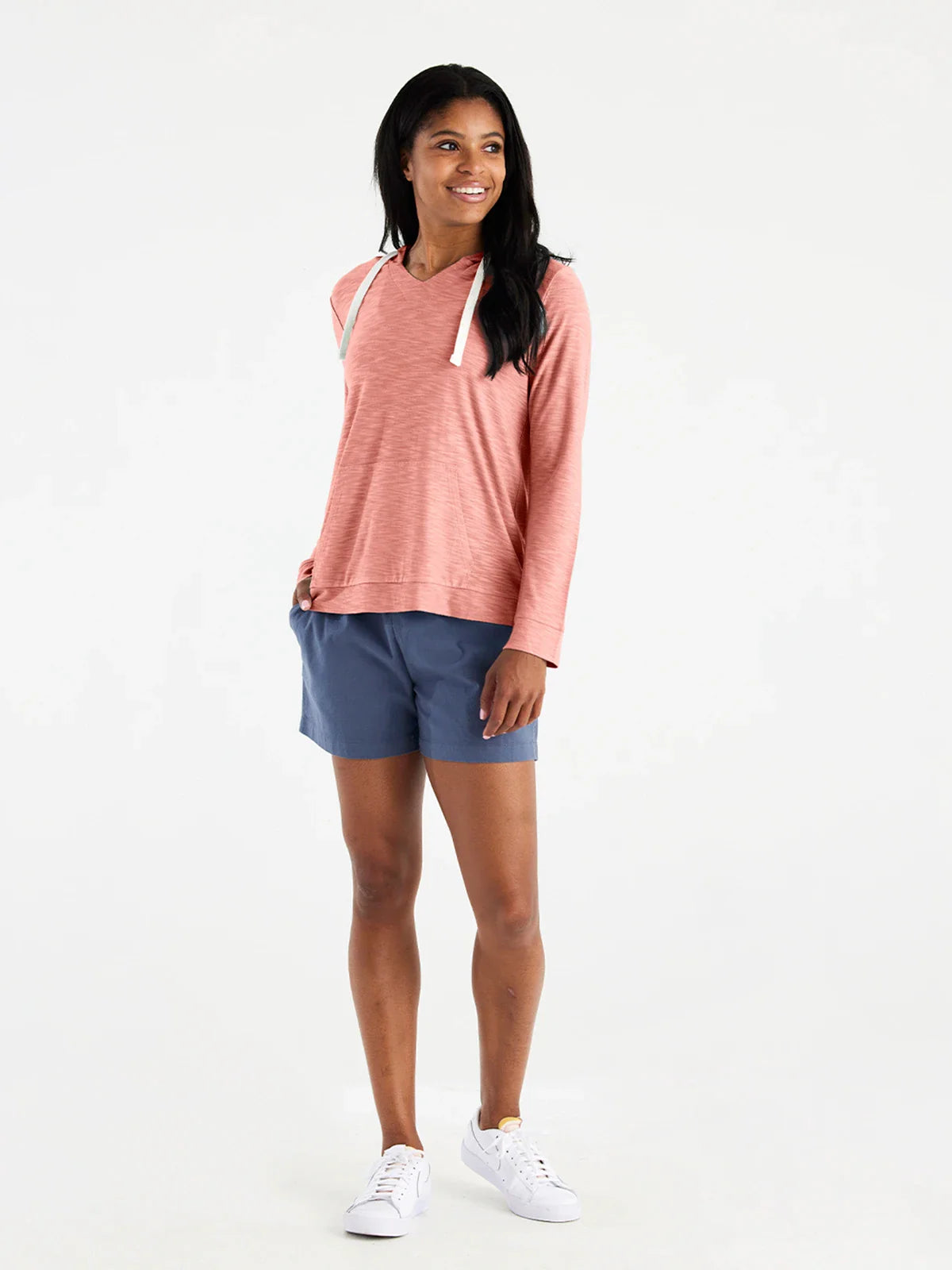 Free Fly W Bamboo Slub Hoody BRIGHT CLAY