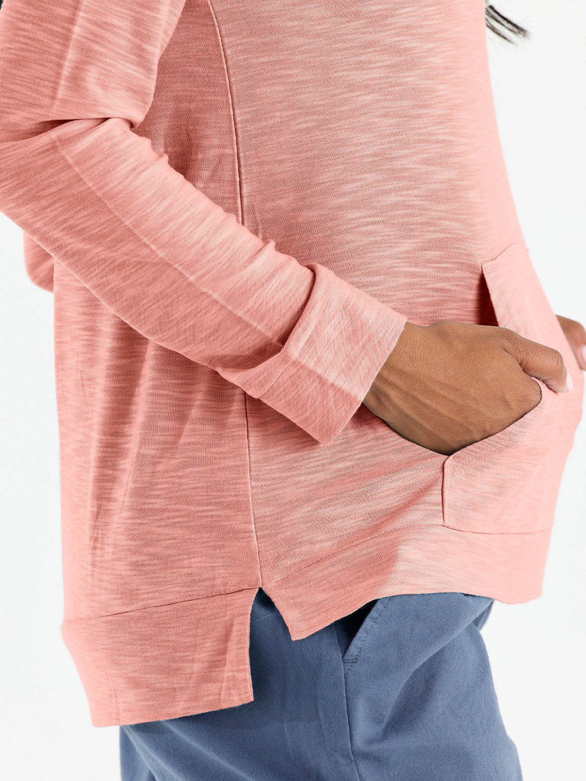 Free Fly W Bamboo Slub Hoody BRIGHT CLAY