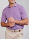 Tasc M Cloud Polo Brookline Stripe PARADISE HEATHER