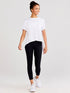 Tasc W Uptown Luxe Cross Back Tee WHITE