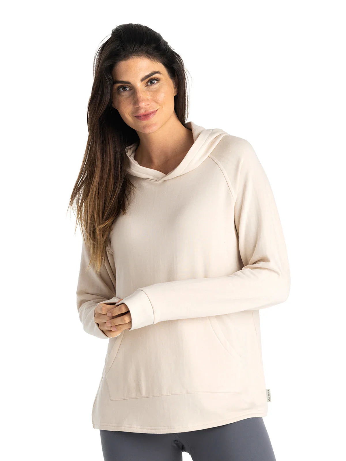 Free Fly W Bamboo LW Fleece Hoodie STONE