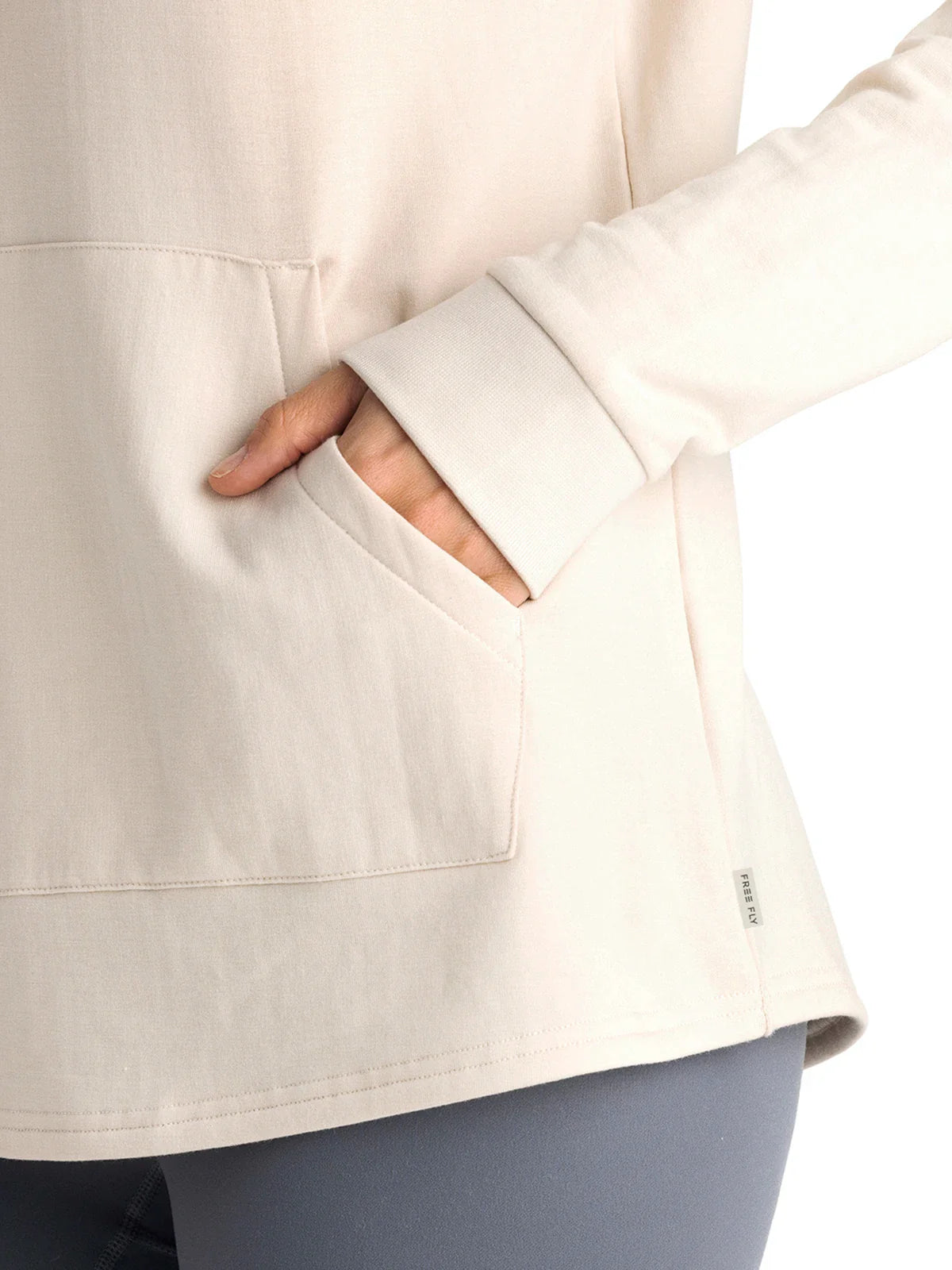 Free Fly W Bamboo LW Fleece Hoodie STONE