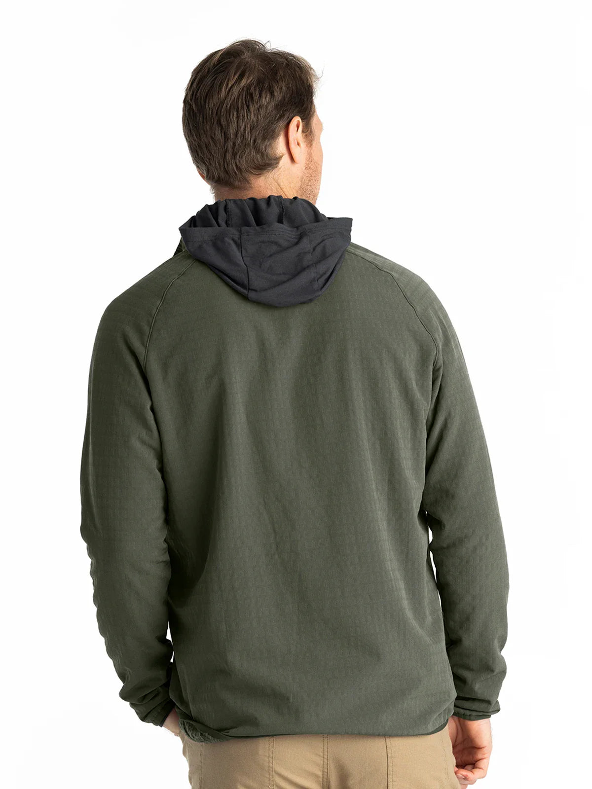 Free Fly M Gridback Fleece Jacket DARK OLIVE