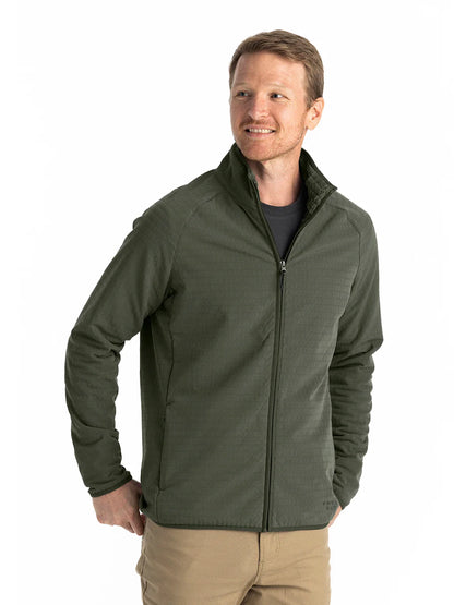 Free Fly M Gridback Fleece Jacket DARK OLIVE