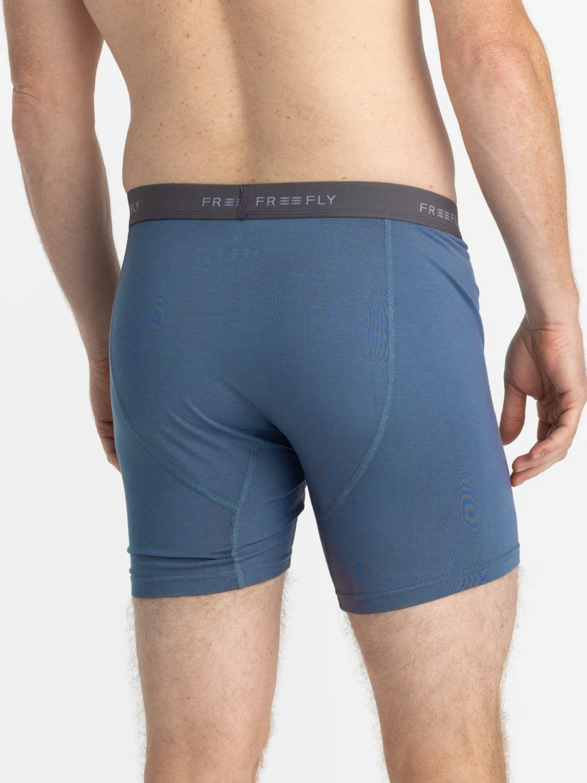 Free Fly M Bamboo Motion Boxer Brief SLATE BLUE