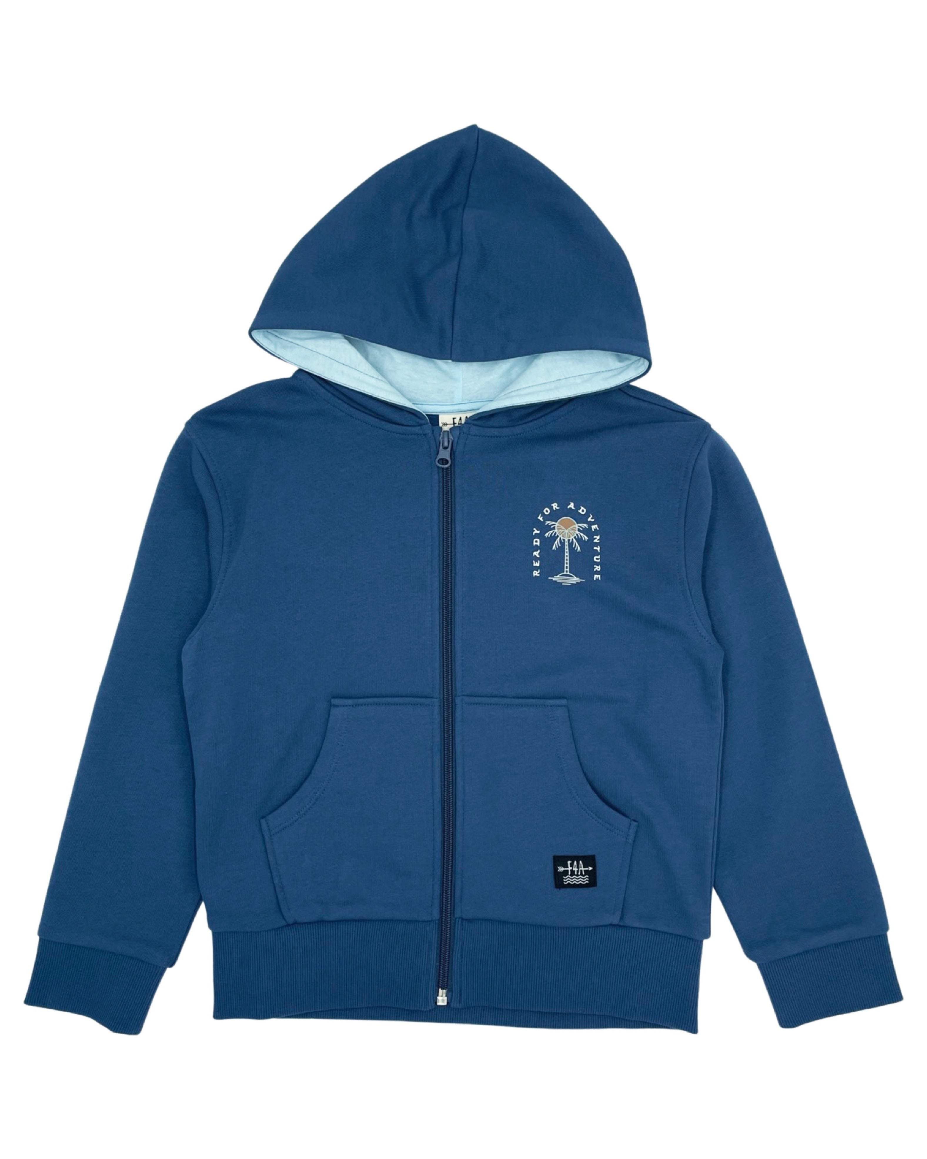 Feather 4 Arrow Kids Surf All Day Fleece Hoodie NAVY