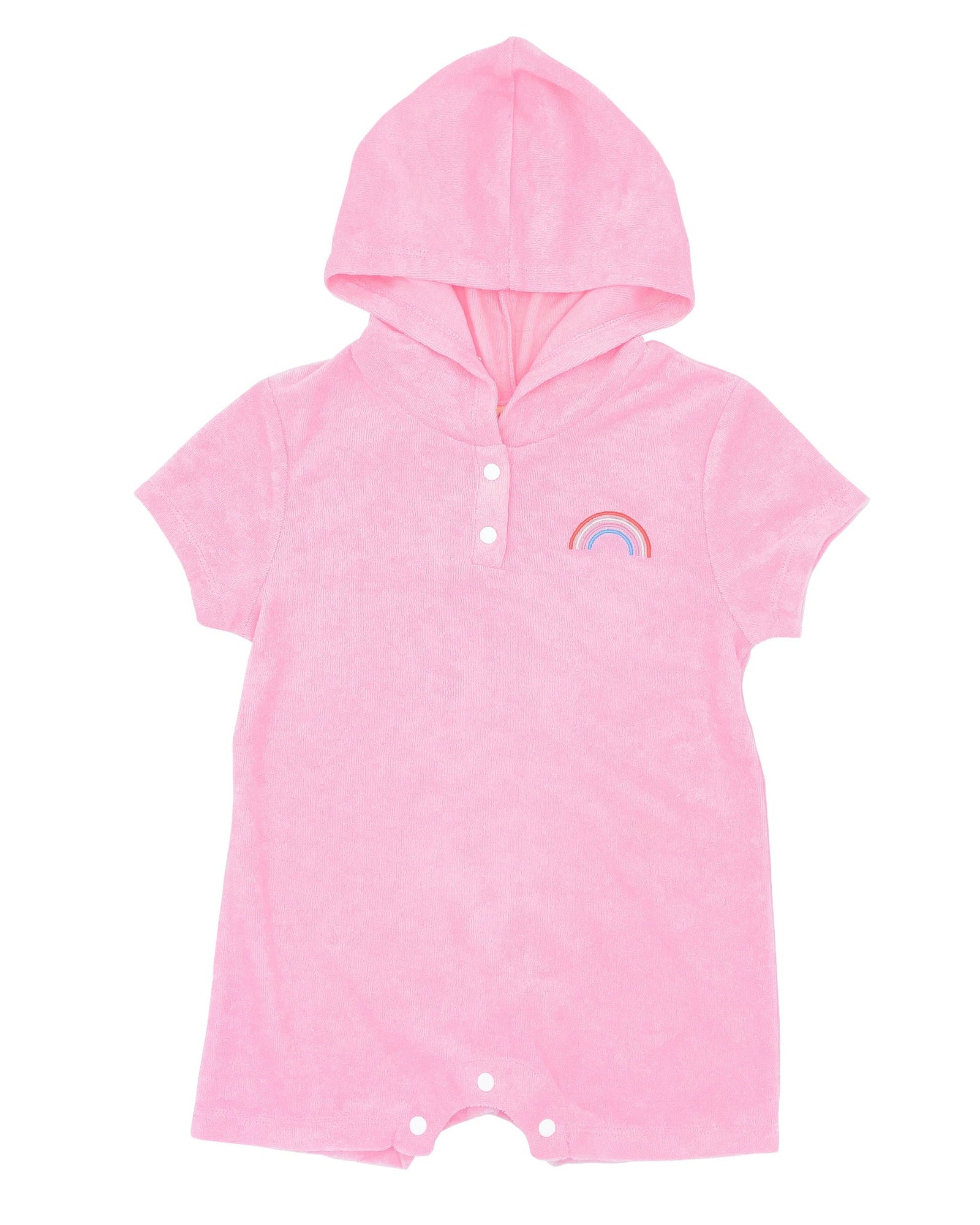 Feather 4 Arrow Baby Finn Hooded Romper FAIRY TALE PINK