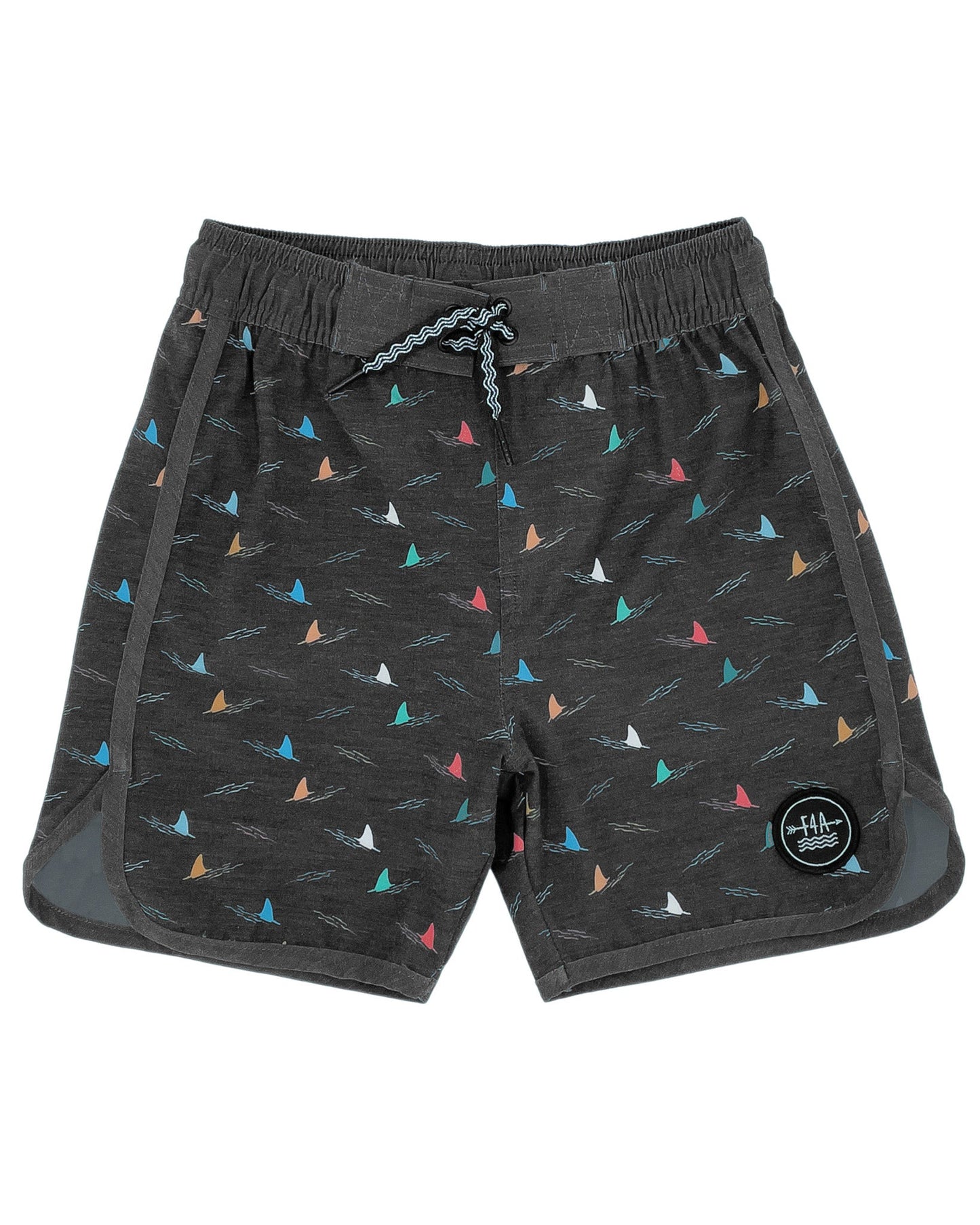 Feather 4 Arrow Kid's Shark Fin Boardshort BLACK