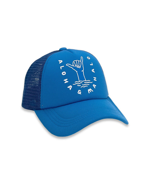 Feather 4 Arrow Kid's Aloha & Mahalo Trucker Hat SEASIDE BLUE