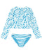 Feather 4 Arrow Girl's Waves 4 Days Rash-kini BLUE GROTTO