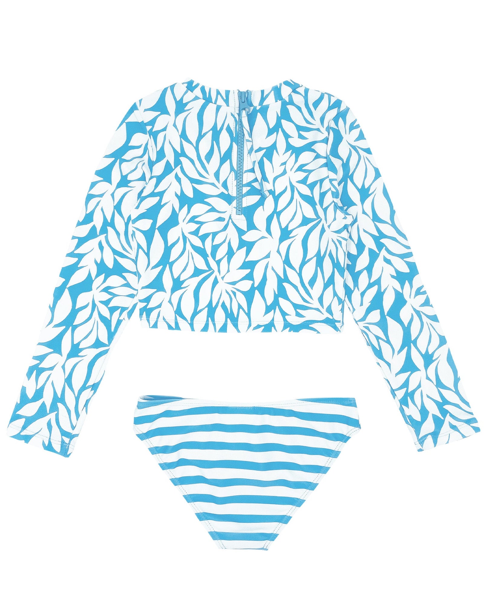 Feather 4 Arrow Girl's Waves 4 Days Rash-kini BLUE GROTTO