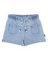 Feather 4 Arrow Girls Costa Denim Short LT INDIGO