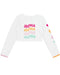 Feather 4 Arrow Girls Aloha Crop Rashguard WHITE