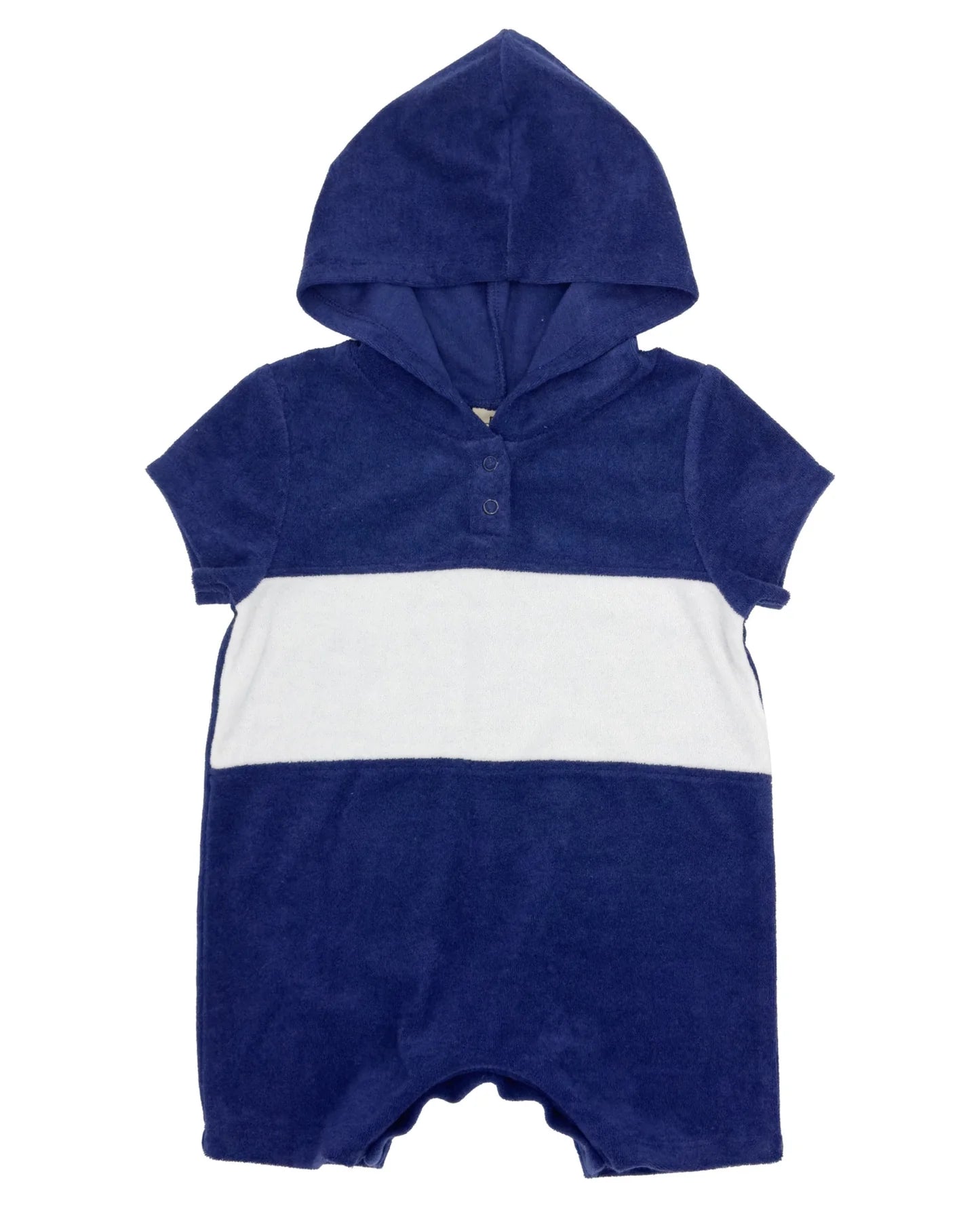Feather Baby Finn Hooded Romper TWILIGHT