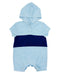 Feather 4 Arrow Baby Finn Hooded Romper CRYSTAL BLUE