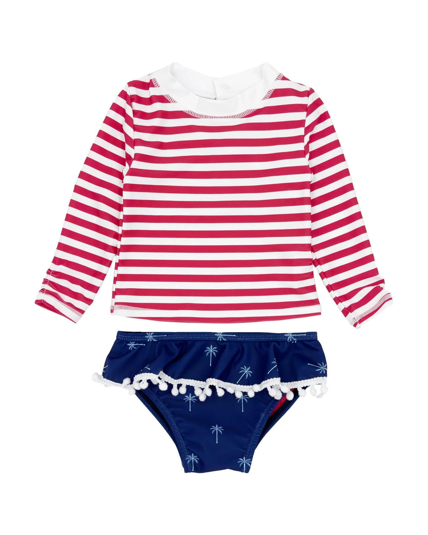 Feather 4 Arrow Baby Sandy Toes LS Swim Set TWILIGHT