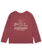 Feather 4 Arrow Boys LS Pizza Tee WASHED RED