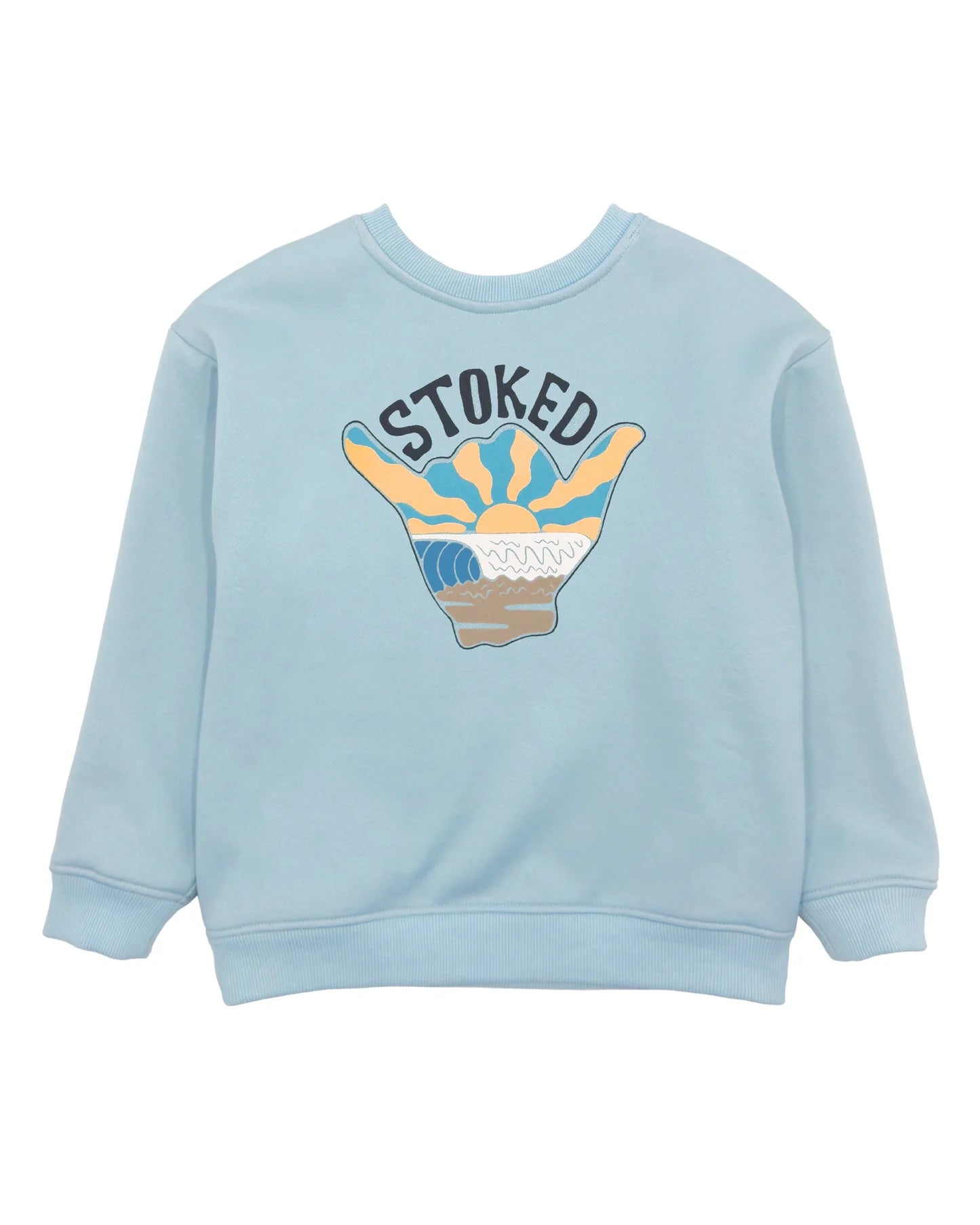 Feather 4 Arrow Kids Stoked Sweatshirt STERLING BLUE